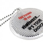 Promotional Round Reflective Key Chains